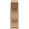 Ekena Millwork 7 1/2-in W x 12-in D x 24-in H Funston Slat Rough Cedar Woodgrain TimberThane Outlooker, Primed Tan OUTUR075X12X24FST24RCPR - alternate 4